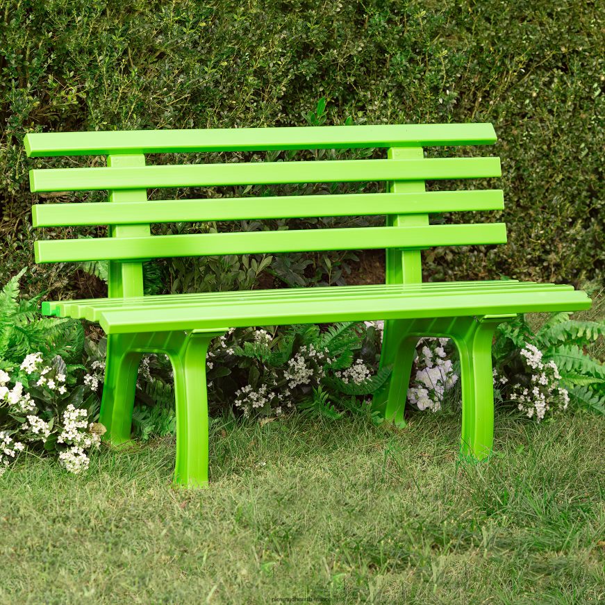 petit banc de jardin 2 places en pvc résistant aux intempéries - vert Plow & Hearth 8642F6494 cour et jardin