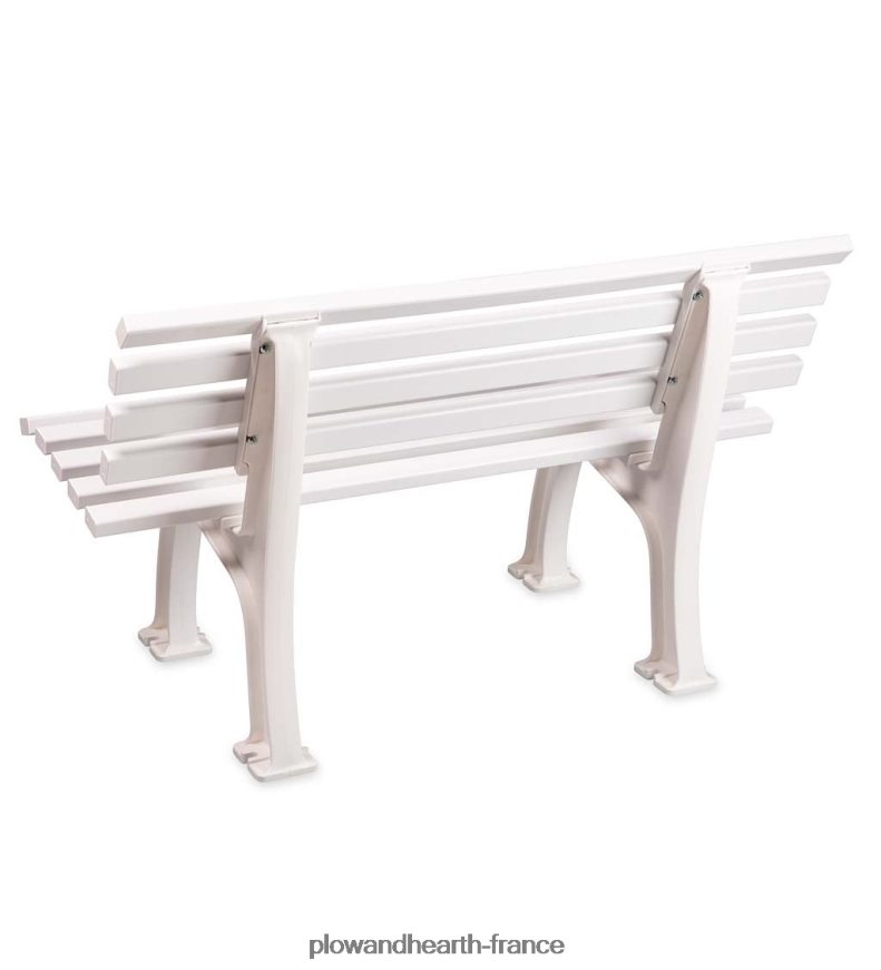 petit banc de jardin 2 places en pvc résistant aux intempéries - vert Plow & Hearth 8642F6494 cour et jardin