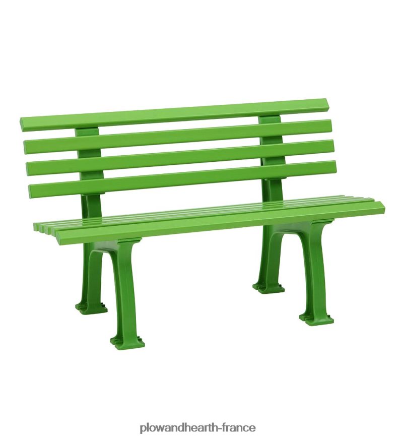 petit banc de jardin 2 places en pvc résistant aux intempéries - vert Plow & Hearth 8642F6494 cour et jardin