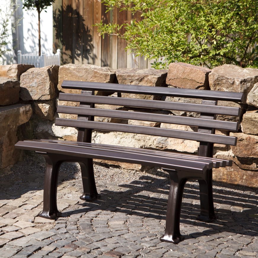 petit banc de jardin 2 places en pvc résistant aux intempéries - vert Plow & Hearth 8642F6494 cour et jardin