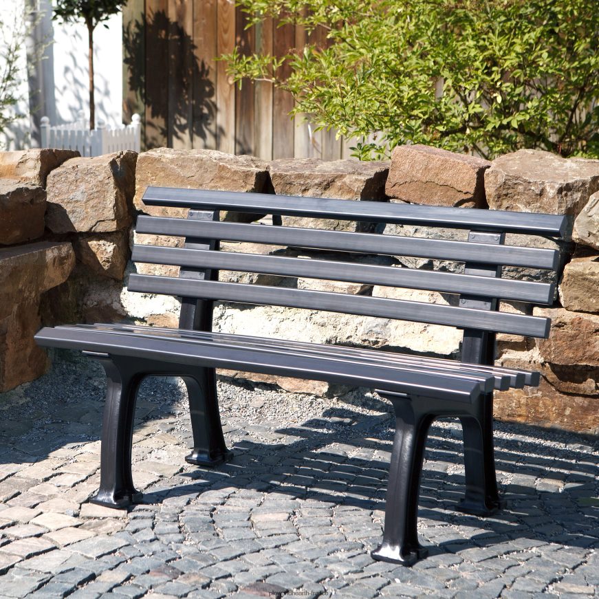 petit banc de jardin 2 places en pvc résistant aux intempéries - vert Plow & Hearth 8642F6494 cour et jardin