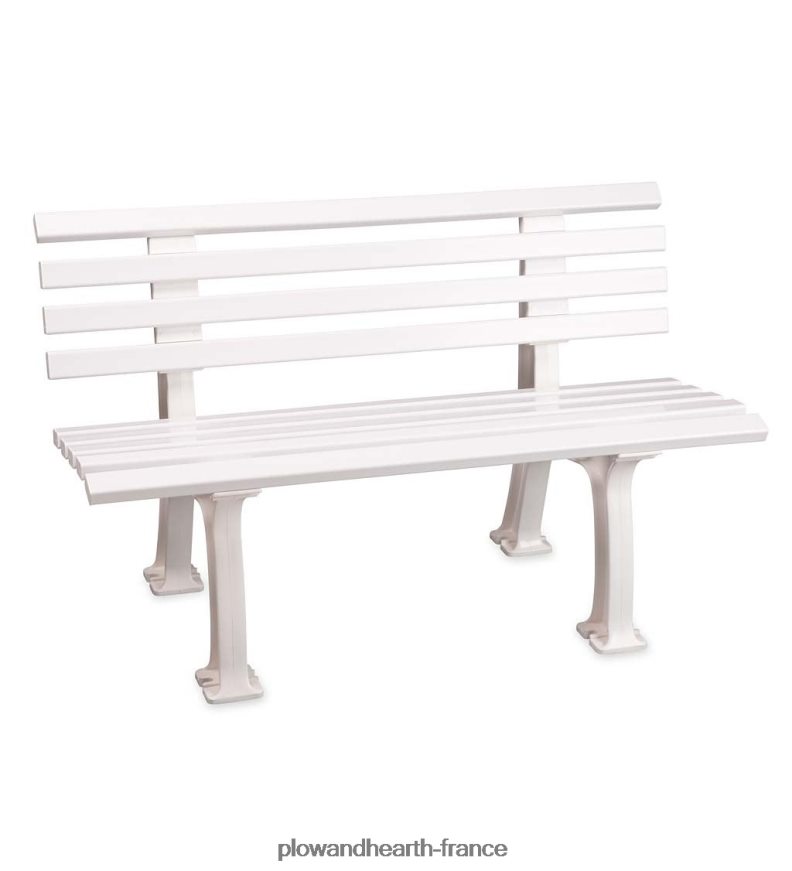petit banc de jardin 2 places en pvc résistant aux intempéries - vert Plow & Hearth 8642F6494 cour et jardin