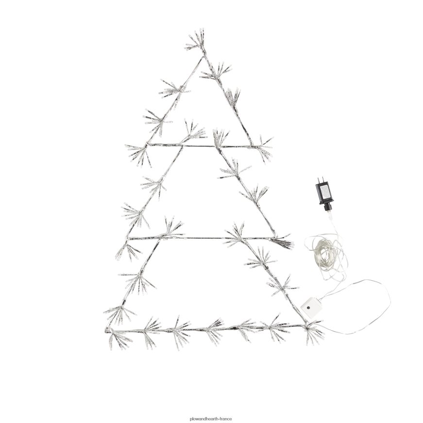 Décoration de vacances d'arbre de Noël éclairé électrique intérieur/extérieur Plow & Hearth 8642F626 cour et jardin