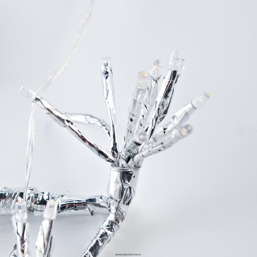 Décoration de vacances d'arbre de Noël éclairé électrique intérieur/extérieur Plow & Hearth 8642F626 cour et jardin