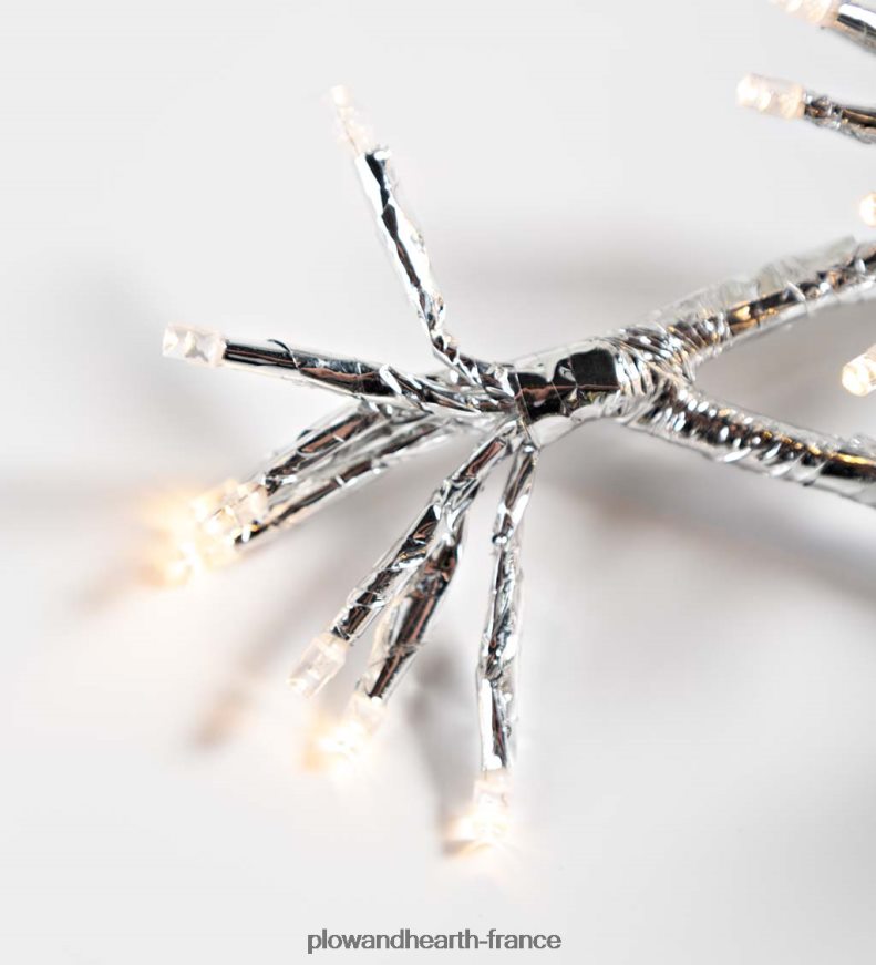 Décoration de vacances en forme d'étoile éclairée électrique intérieure/extérieure Plow & Hearth 8642F69 cour et jardin