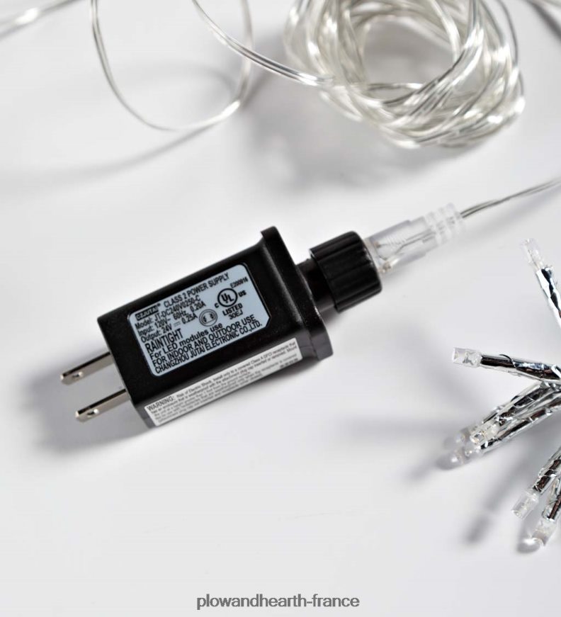 Décoration de vacances en forme d'étoile éclairée électrique intérieure/extérieure Plow & Hearth 8642F69 cour et jardin