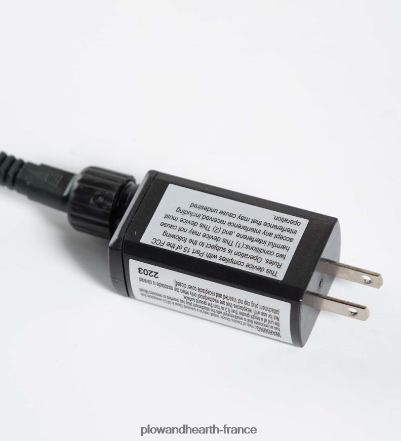 Guirlande lumineuse électrique intérieure/extérieure avec 500 LED blanc chaud ; 36'l Plow & Hearth 8642F638 cour et jardin