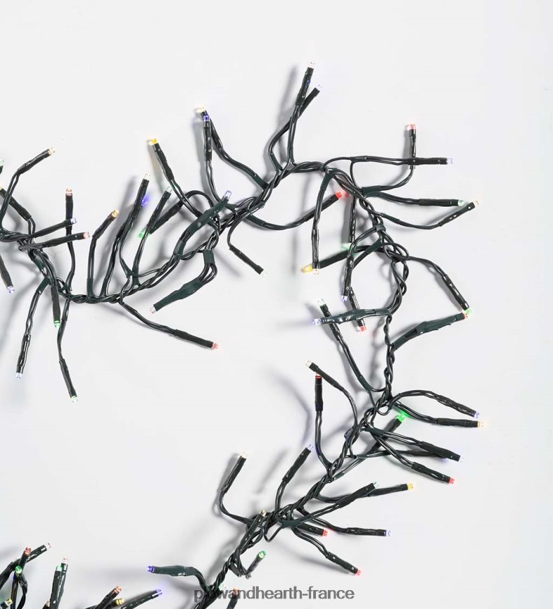 Lumières électriques intérieures/extérieures avec 1 128 LED multicolores ; 32'l Plow & Hearth 8642F633 cour et jardin