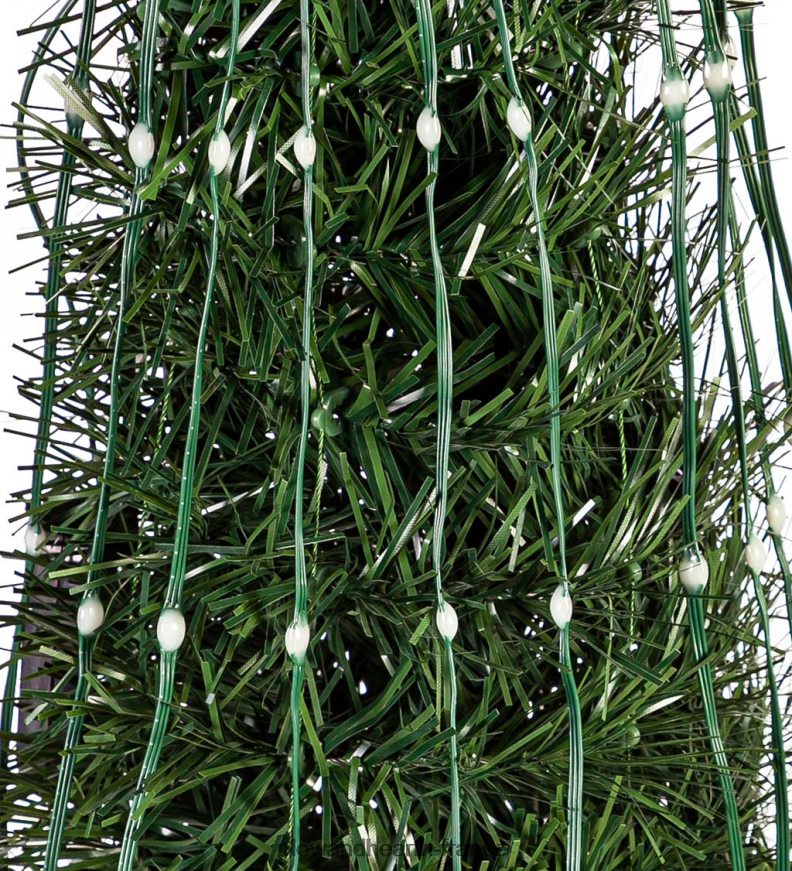 Sapin de Noël intérieur/extérieur avec lumières multicolores, 47 Plow & Hearth 8642F642 cour et jardin