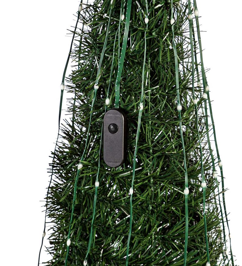 Sapin de Noël intérieur/extérieur avec lumières multicolores, 47 Plow & Hearth 8642F642 cour et jardin