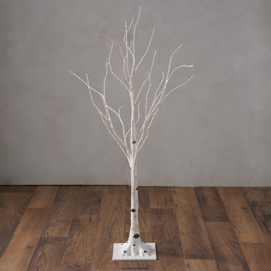 bouleau intérieur/extérieur avec des lumières blanches chaudes Plow & Hearth 8642F623 cour et jardin