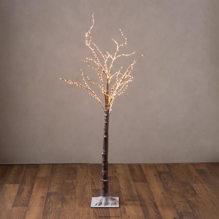 bouleau intérieur/extérieur avec des lumières blanches chaudes Plow & Hearth 8642F623 cour et jardin