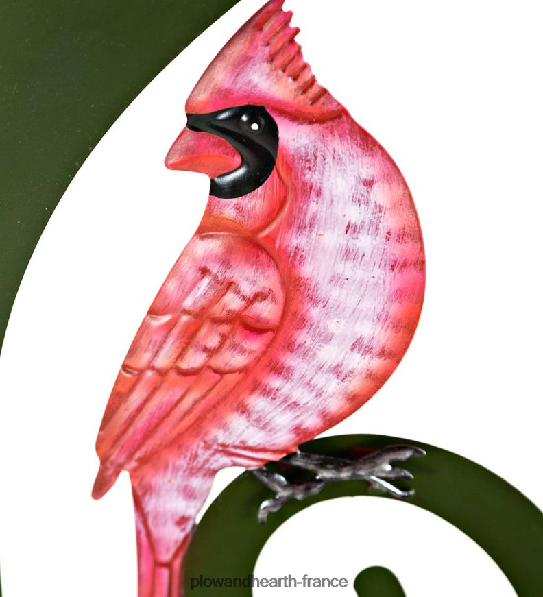 poinsettia et treillis de jardin en métal cardinal Plow & Hearth 8642F68 cour et jardin