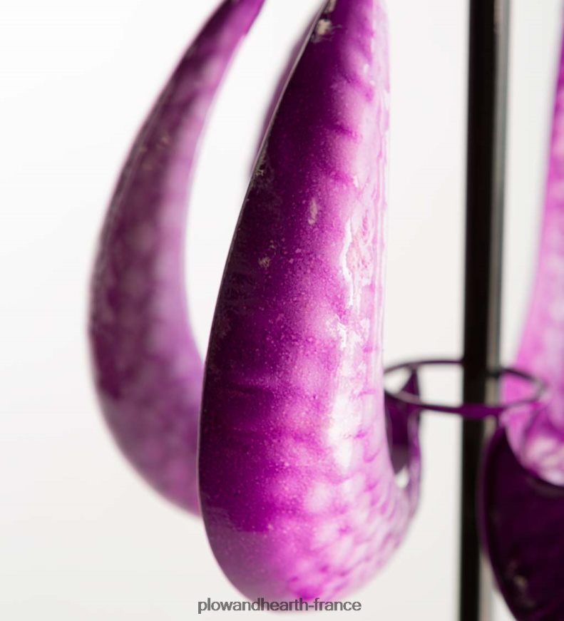 Moulin à vent de jardin en métal pour sorcière d'Halloween Plow & Hearth 8642F6210 cour et jardin