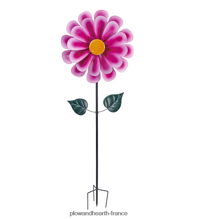 Moulin à vent fleur de dahlia - rose Plow & Hearth 8642F6216 cour et jardin