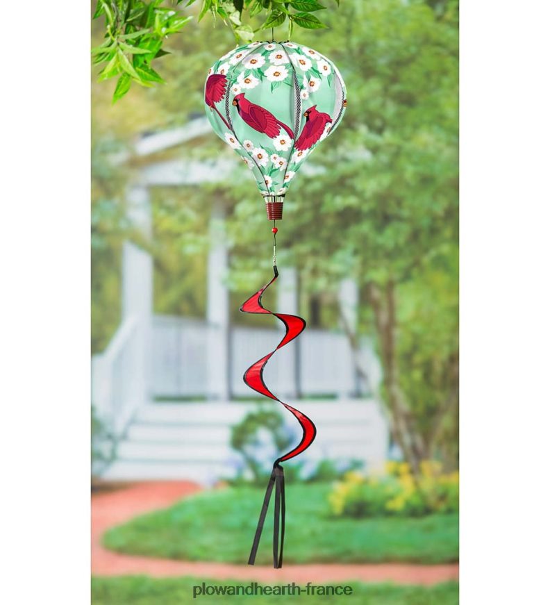 Spinner à vent décoratif pour ballon de jardin - pot de fleur Plow & Hearth 8642F6275 cour et jardin