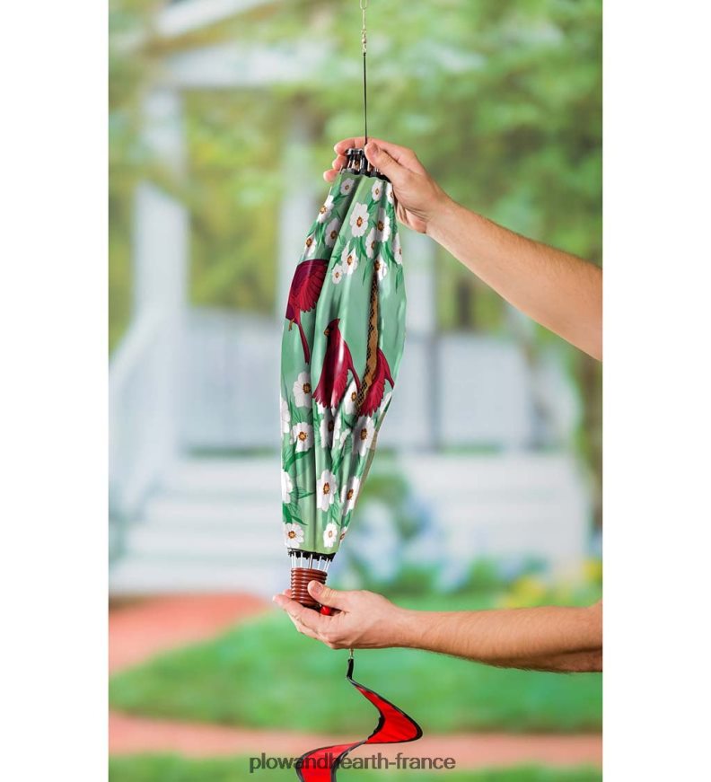 Spinner à vent décoratif pour ballon de jardin - pot de fleur Plow & Hearth 8642F6275 cour et jardin