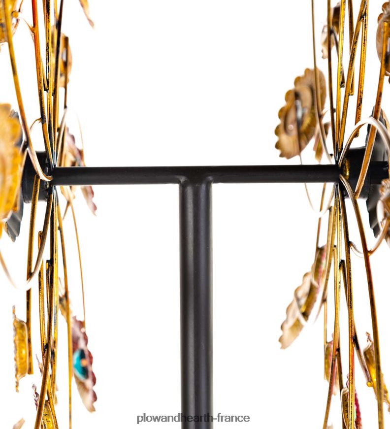 Spinner à vent en métal soleils dorés Plow & Hearth 8642F6239 cour et jardin