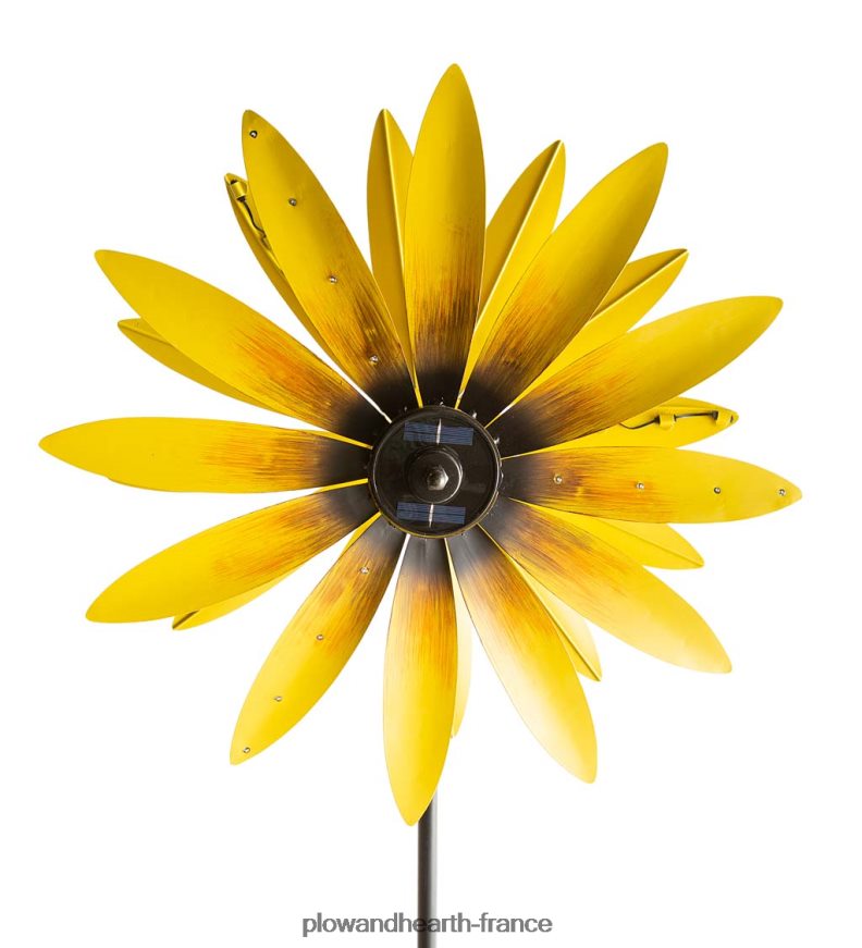 éolienne solaire tournesol Plow & Hearth 8642F6184 cour et jardin