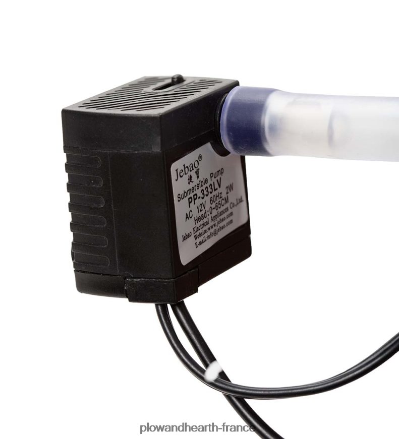 Fontaine lumineuse électrique autoportante avec cairn de roche de rivière et jardinière Plow & Hearth 8642F6536 cour et jardin