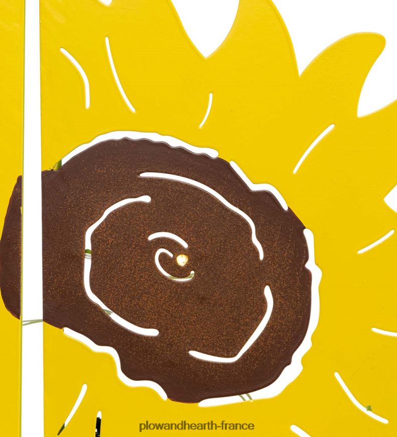 Piquets de panneau paysager éclairés pour jardin de tournesol, ensemble de 5 Plow & Hearth 8642F6302 cour et jardin