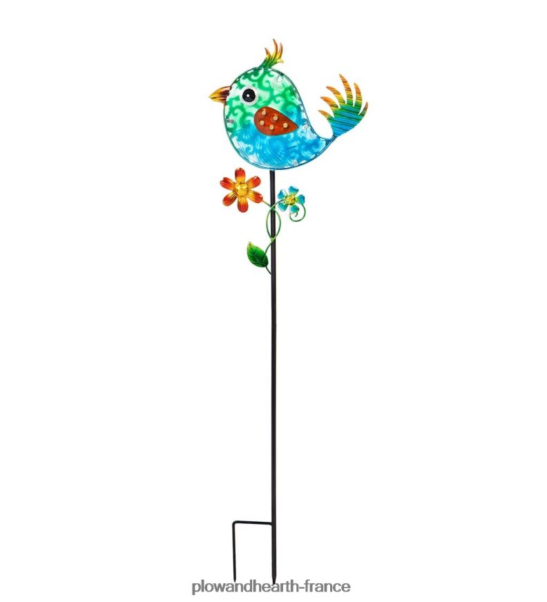 piquets secrets de jardin solaire - libellule Plow & Hearth 8642F6247 cour et jardin