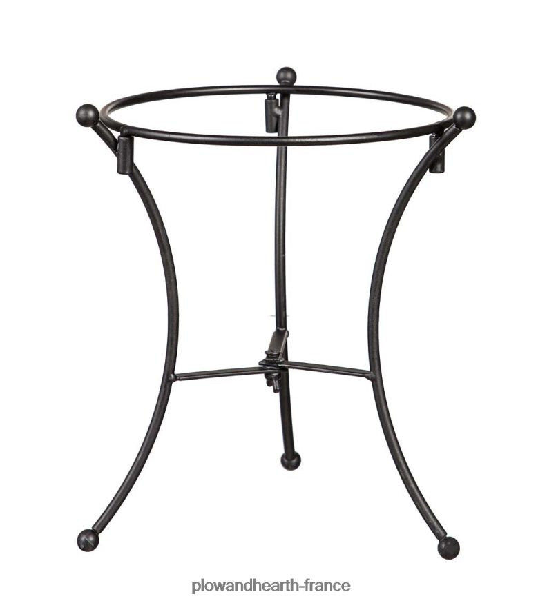 boule de confettis en verre d'art avec support - aqua Plow & Hearth 8642F6258 cour et jardin