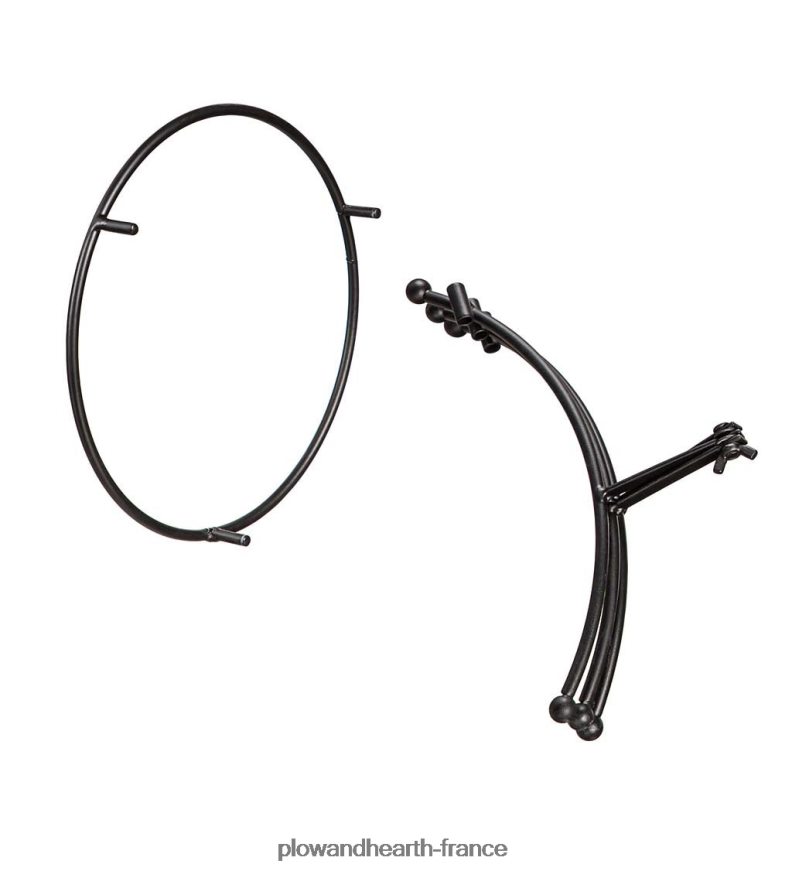 boule de confettis en verre d'art avec support - aqua Plow & Hearth 8642F6258 cour et jardin