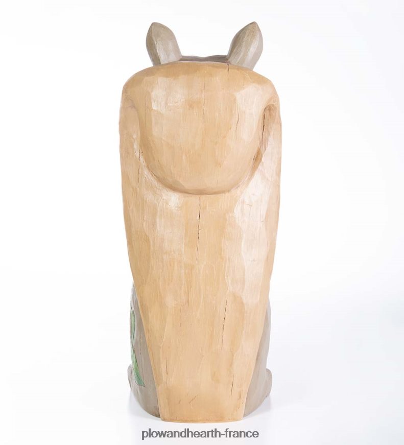 Statue courte d'écureuil éclairée intérieure/extérieure Plow & Hearth 8642F6123 cour et jardin