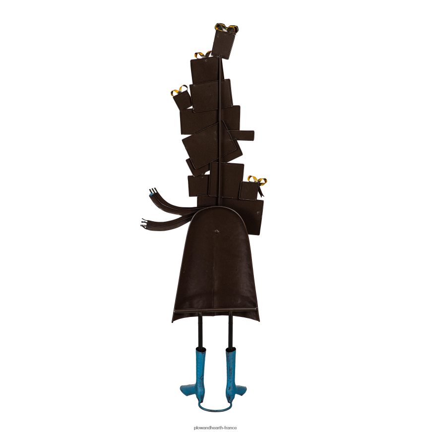 Statue de jardin de dame en métal intérieur/extérieur Plow & Hearth 8642F6145 cour et jardin