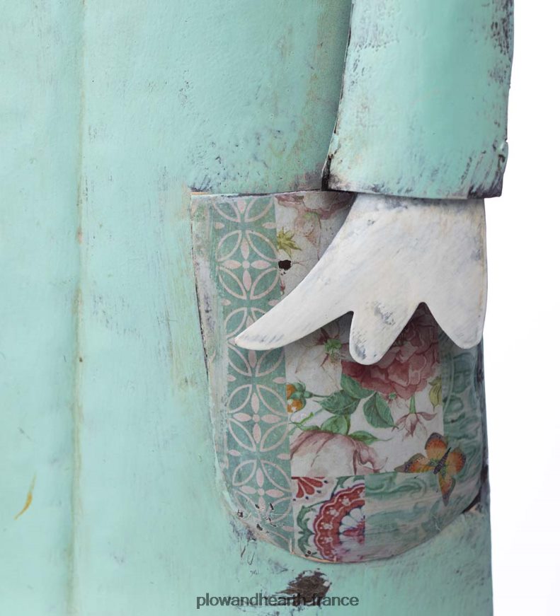 statue de jardin en forme de canard en métal - bleu Plow & Hearth 8642F6166 cour et jardin