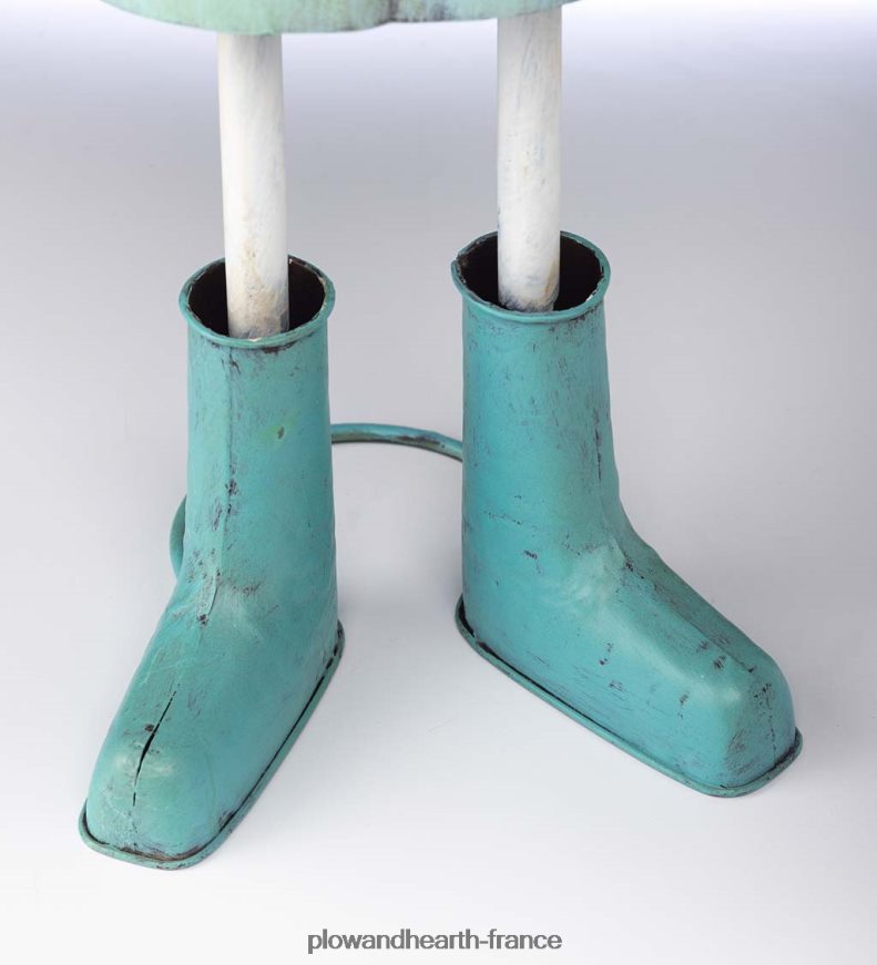 statue de jardin en forme de canard en métal - bleu Plow & Hearth 8642F6166 cour et jardin