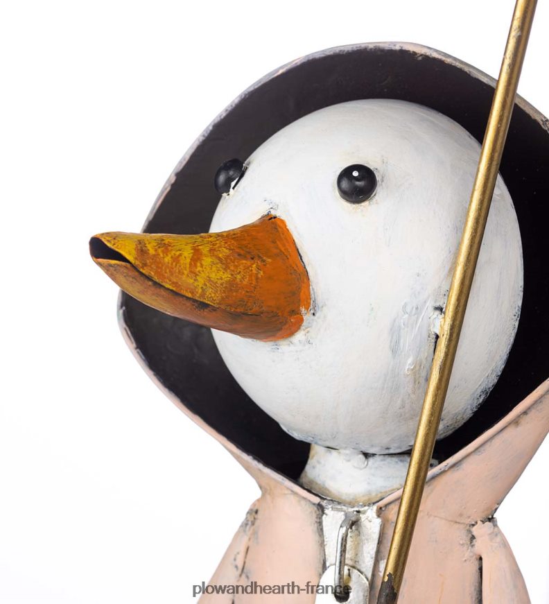 statue de jardin en forme de canard en métal - bleu Plow & Hearth 8642F6166 cour et jardin