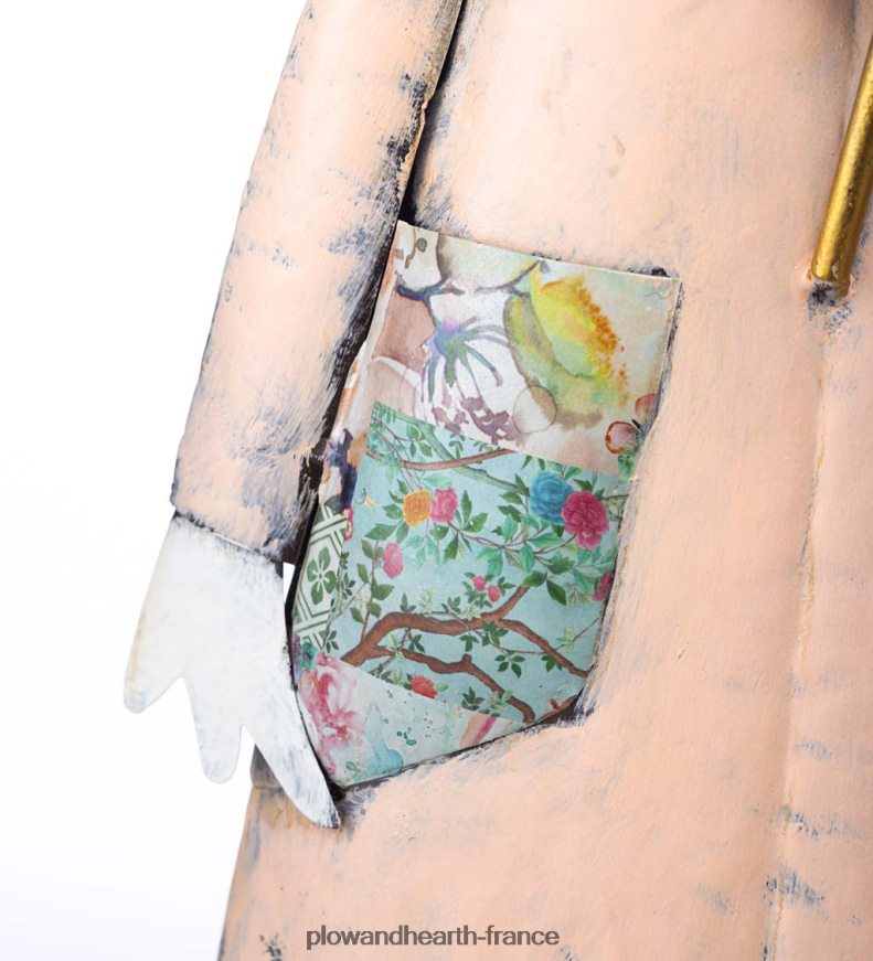 statue de jardin en forme de canard en métal - bleu Plow & Hearth 8642F6166 cour et jardin