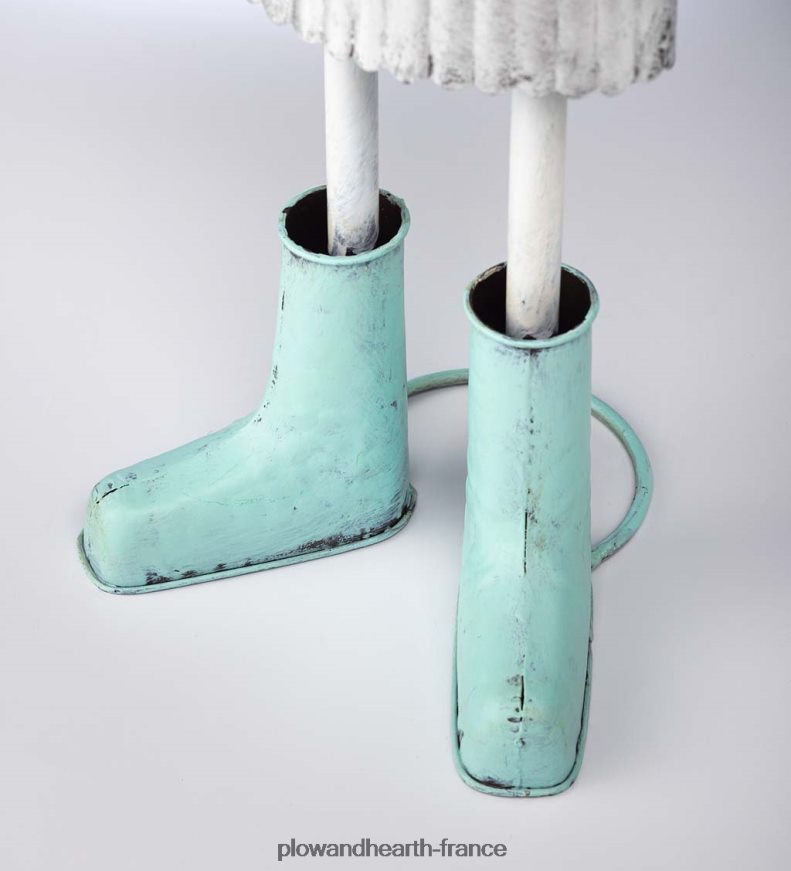 statue de jardin en forme de canard en métal - bleu Plow & Hearth 8642F6166 cour et jardin