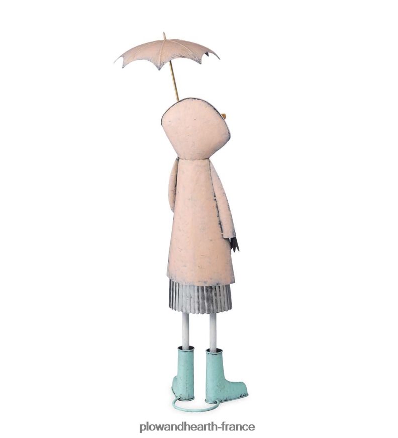 statue de jardin en forme de canard en métal - bleu Plow & Hearth 8642F6166 cour et jardin