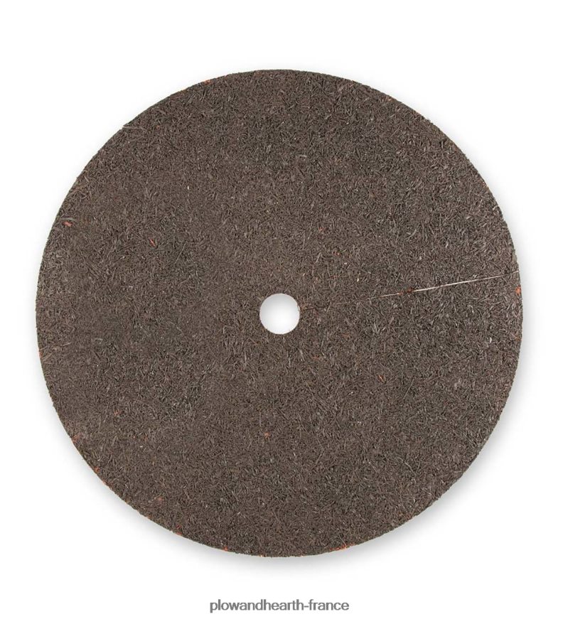 Anneau d'arbre à caoutchouc recyclé à paillis permanent, 24 dia. Plow & Hearth 8642F6674 cour et jardin