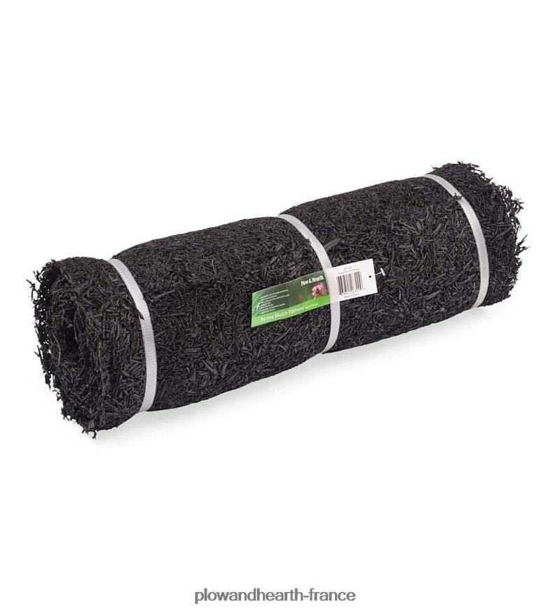 voie de caoutchouc recyclé avec paillis permanent Plow & Hearth 8642F6667 cour et jardin