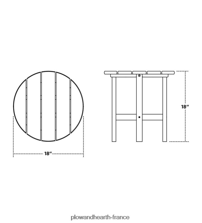 meubles Adirondack en poly-bois Plow & Hearth 8642F6677 cour et jardin