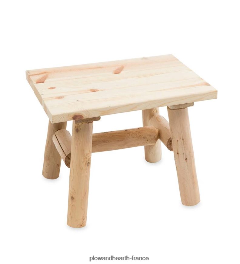 mobilier d'extérieur en rondins de cèdre blanc du nord fabriqué aux États-Unis Plow & Hearth 8642F6684 cour et jardin