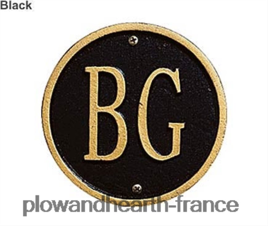 mears plaques murales et pelouses chantournées en fonte d'aluminium Plow & Hearth 8642F6709 cour et jardin