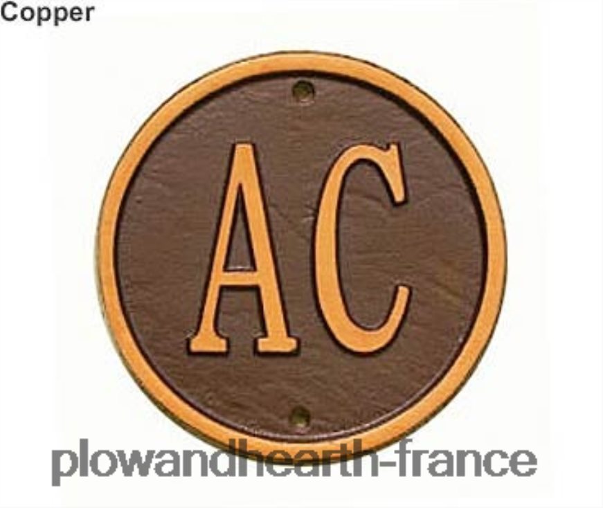 mears plaques murales et pelouses chantournées en fonte d'aluminium Plow & Hearth 8642F6709 cour et jardin