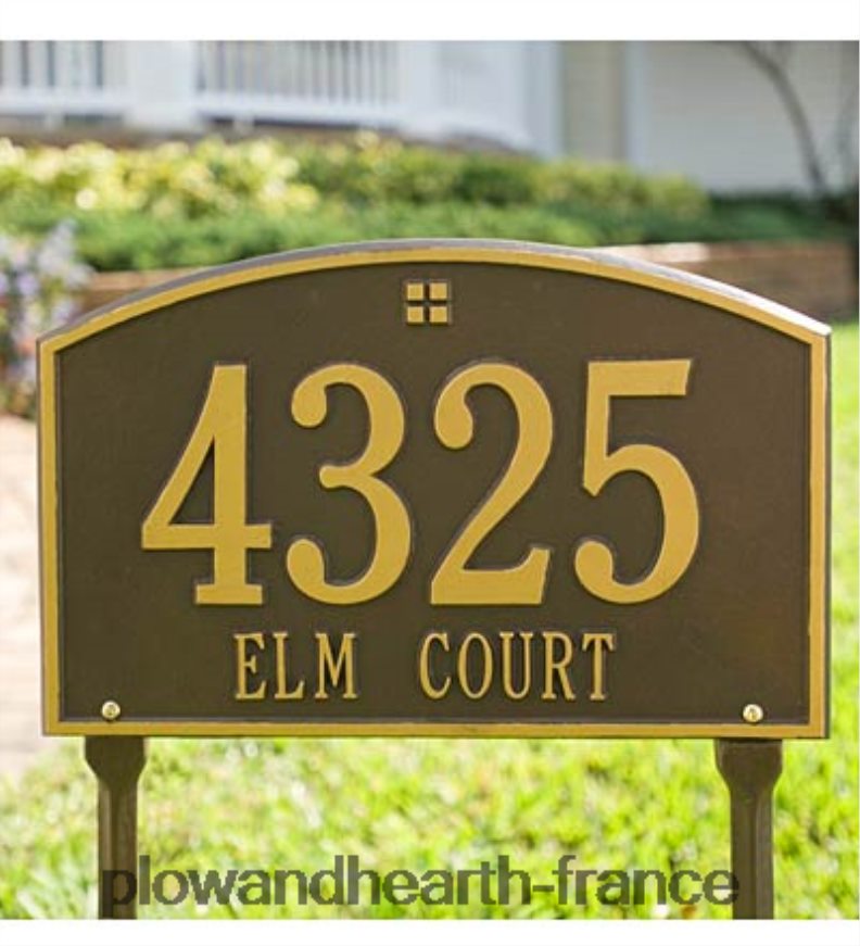 plaque du cap charles Plow & Hearth 8642F6719 cour et jardin