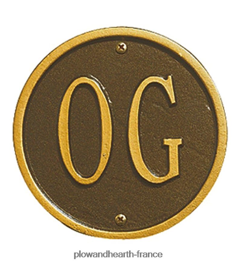 plaques d'adresse Plow & Hearth 8642F6716 cour et jardin