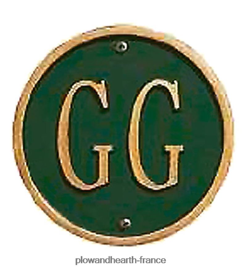 plaques d'adresse Plow & Hearth 8642F6716 cour et jardin