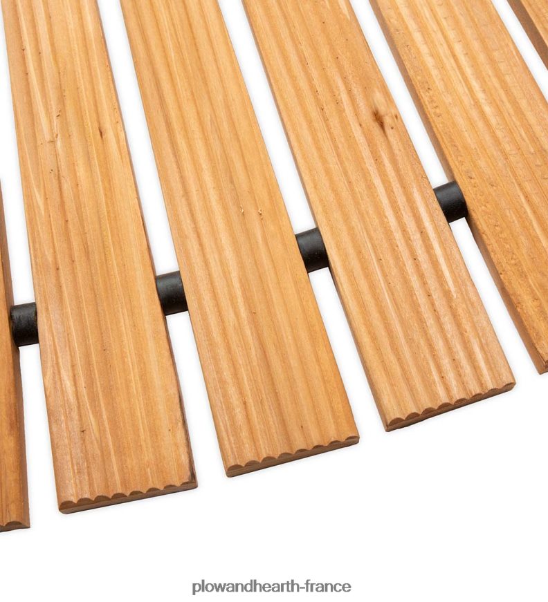 Allée en bois dur incurvée de 4 pi Plow & Hearth 8642F6687 cour et jardin