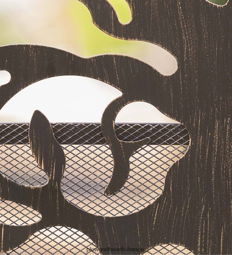 Portail de jardin autonome arqué en métal avec motif arbre de vie Plow & Hearth 8642F6661 cour et jardin