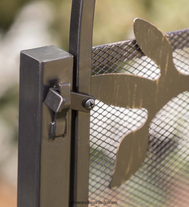 Portail de jardin autonome arqué en métal avec motif arbre de vie Plow & Hearth 8642F6661 cour et jardin