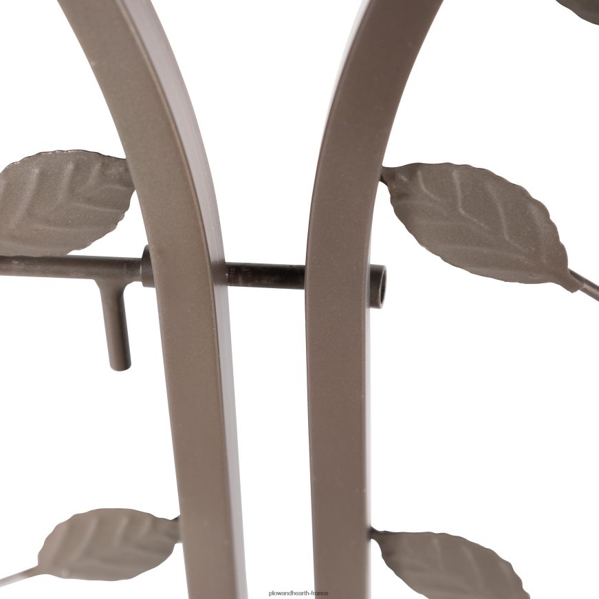 Tonnelle de jardin en métal avec oiseaux et feuilles avec portail Plow & Hearth 8642F6653 cour et jardin