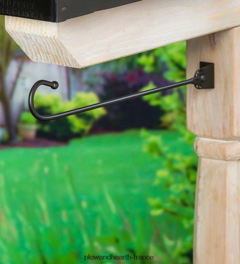 support de boîte aux lettres drapeau de jardin Plow & Hearth 8642F6645 cour et jardin